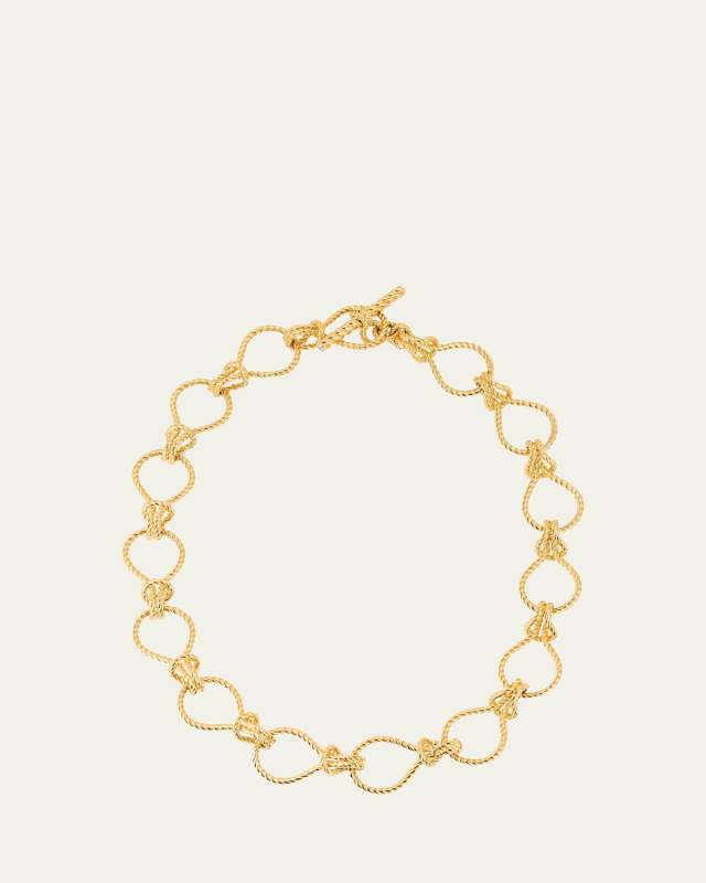 Toggle Convertible Necklace in 18K Yellow Gold, 18"L